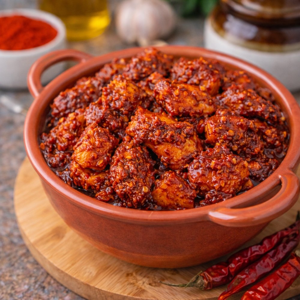 Chicken Pandumirchi Pickle